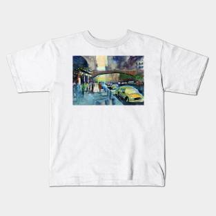 Cityscape painting Kids T-Shirt